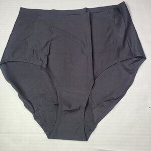 Truekind Black Seamless Stretch Mid Waist Shaping Brief  #51422 Size 16 -24